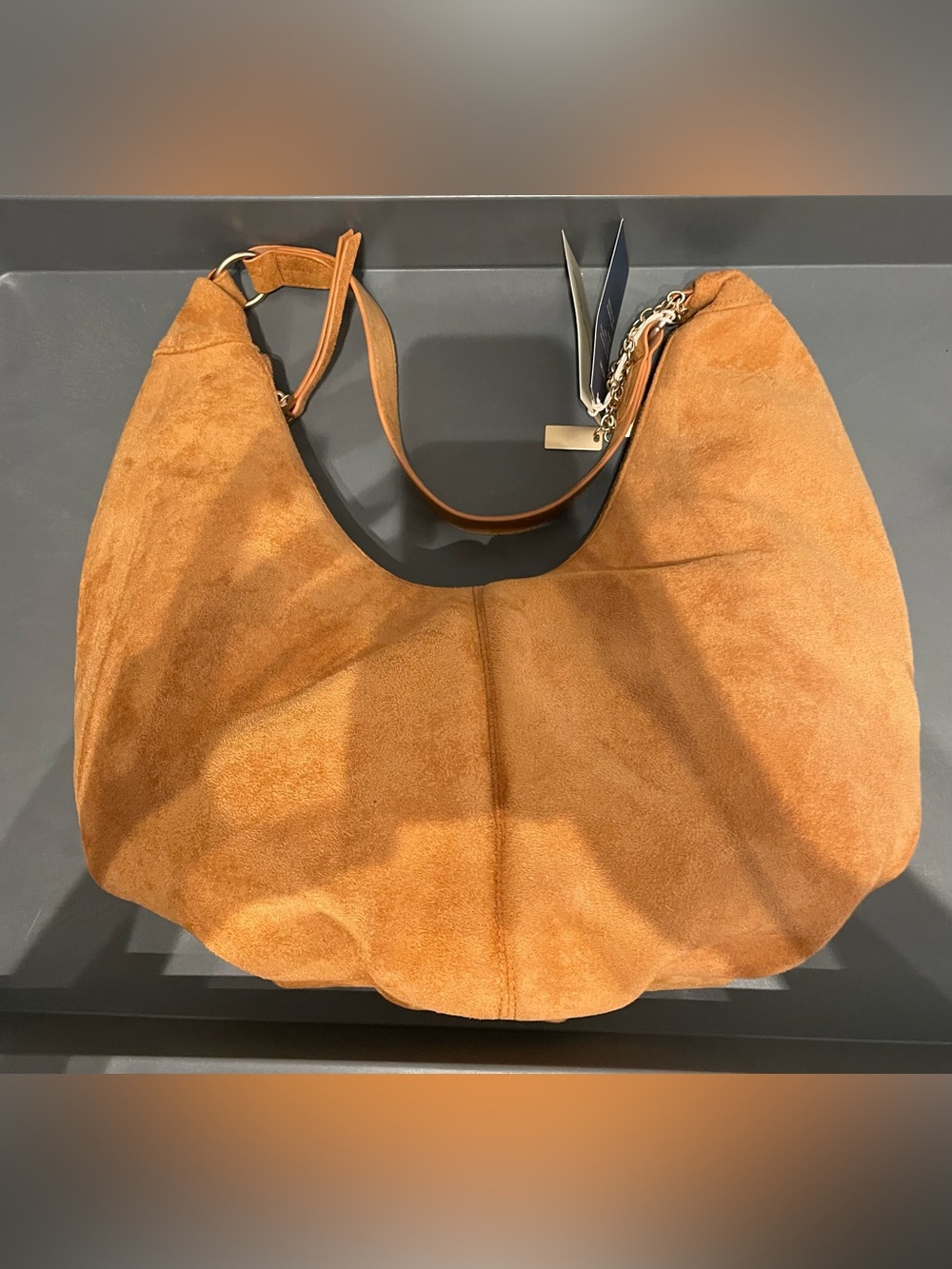 Universal Thread Oversized Crescent Shoulder Bag Brown NWT - Picture 2 of 12